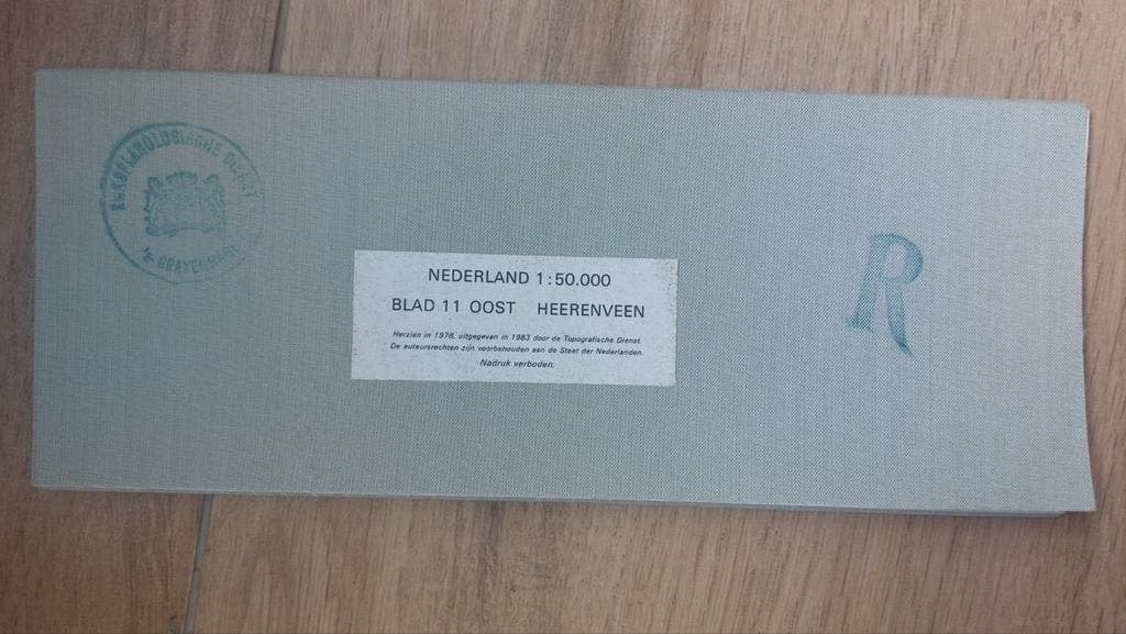 11OOST Heerenveen Drachten Marum Appelscha Stafkaart 1983, Topografische Dienst Nederland, Ophalen of Verzenden, 1800 tot 2000