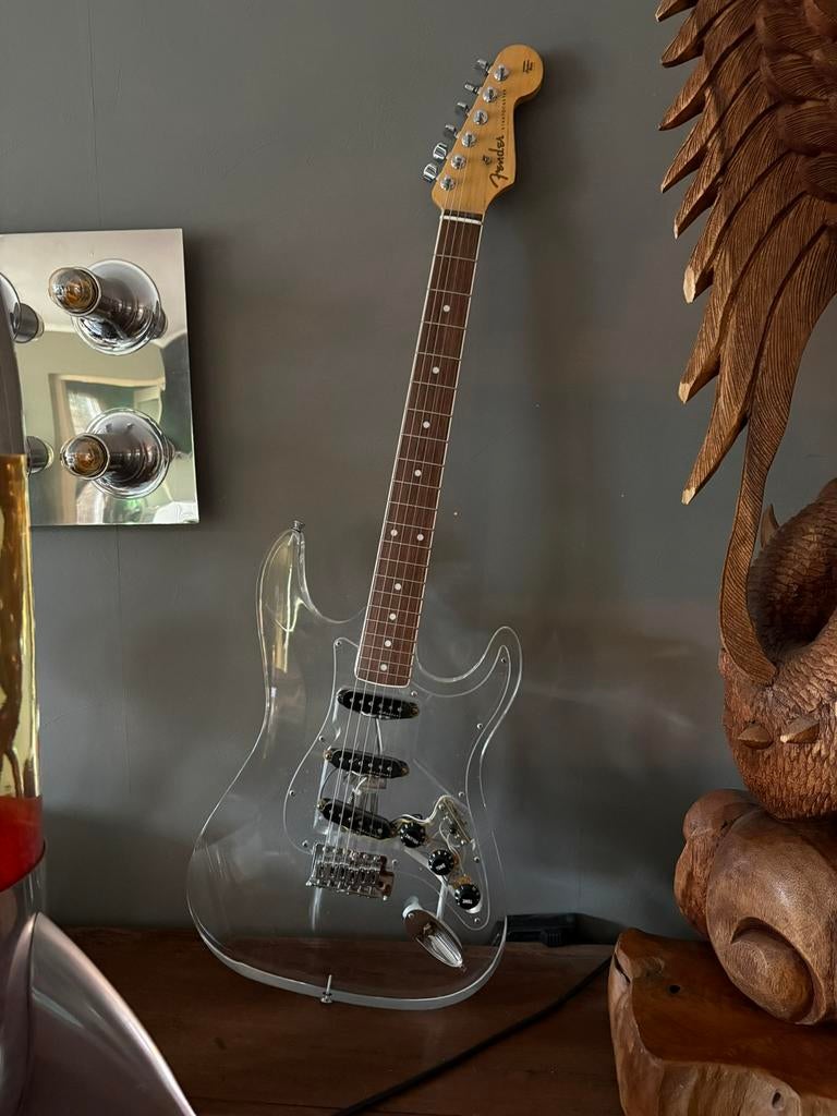 Unieke acryl doorzichtige Stratocaster in Fender style!, Ophalen, Gebruikt, Solid body, Fender
