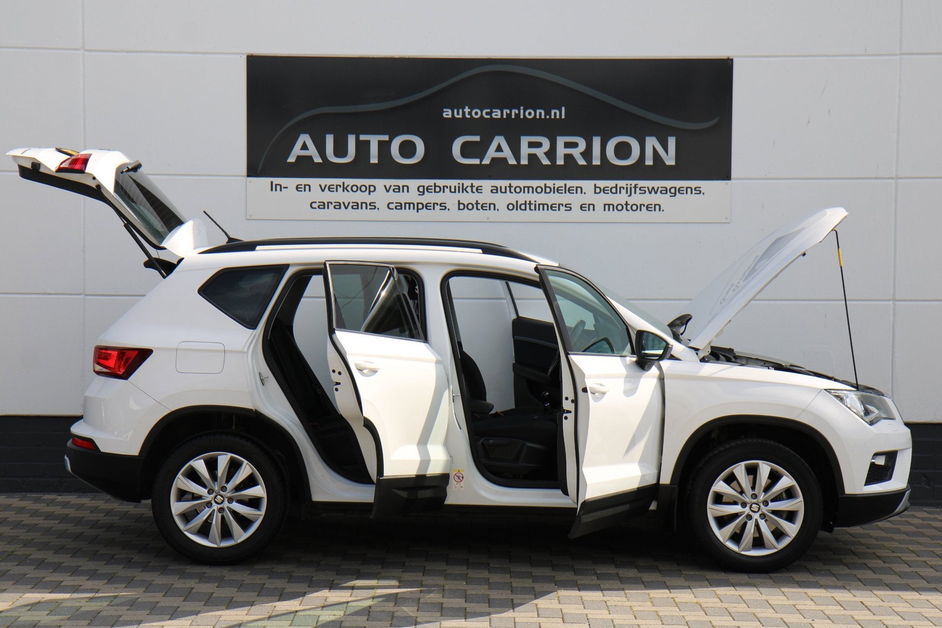 Seat Ateca 1.0 EcoTSI Clima Standkachel Goed Onderhouden !, Auto's, Seat, Voorwielaandrijving, Stof, Gebruikt, Wit