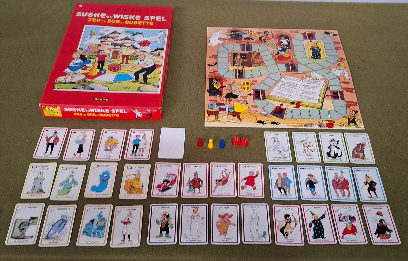 Suske en Wiske spel / Jeu de Bob et Bobette (1981), Een of twee spelers, Ophalen of Verzenden, Zo goed als nieuw, Papita