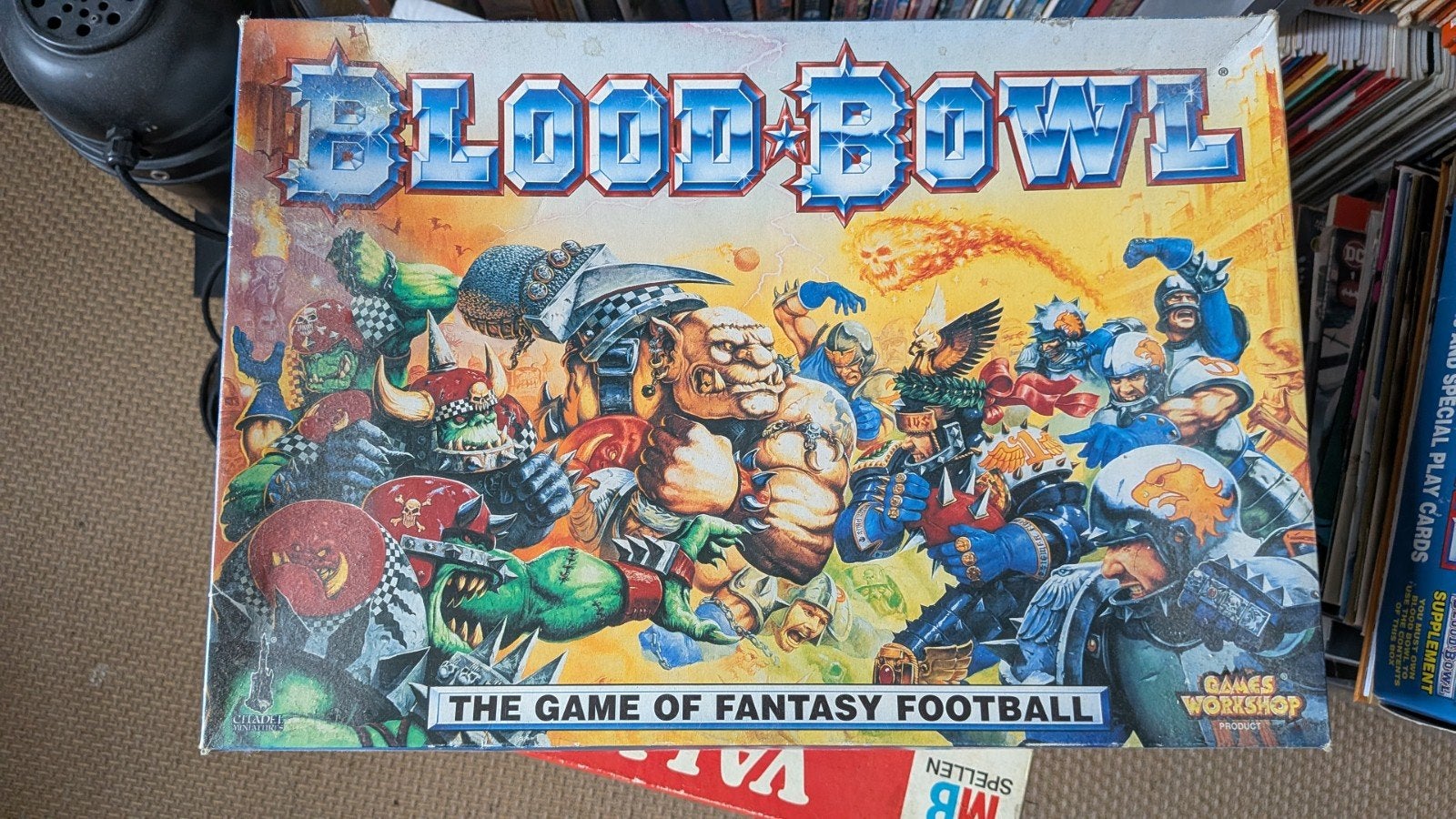 Blood Bowl en Death Zone uitbreiding, Hobby en Vrije tijd, Wargaming, Gebruikt, Warhammer, Figuurtje(s), Geverfd, Ophalen of Verzenden