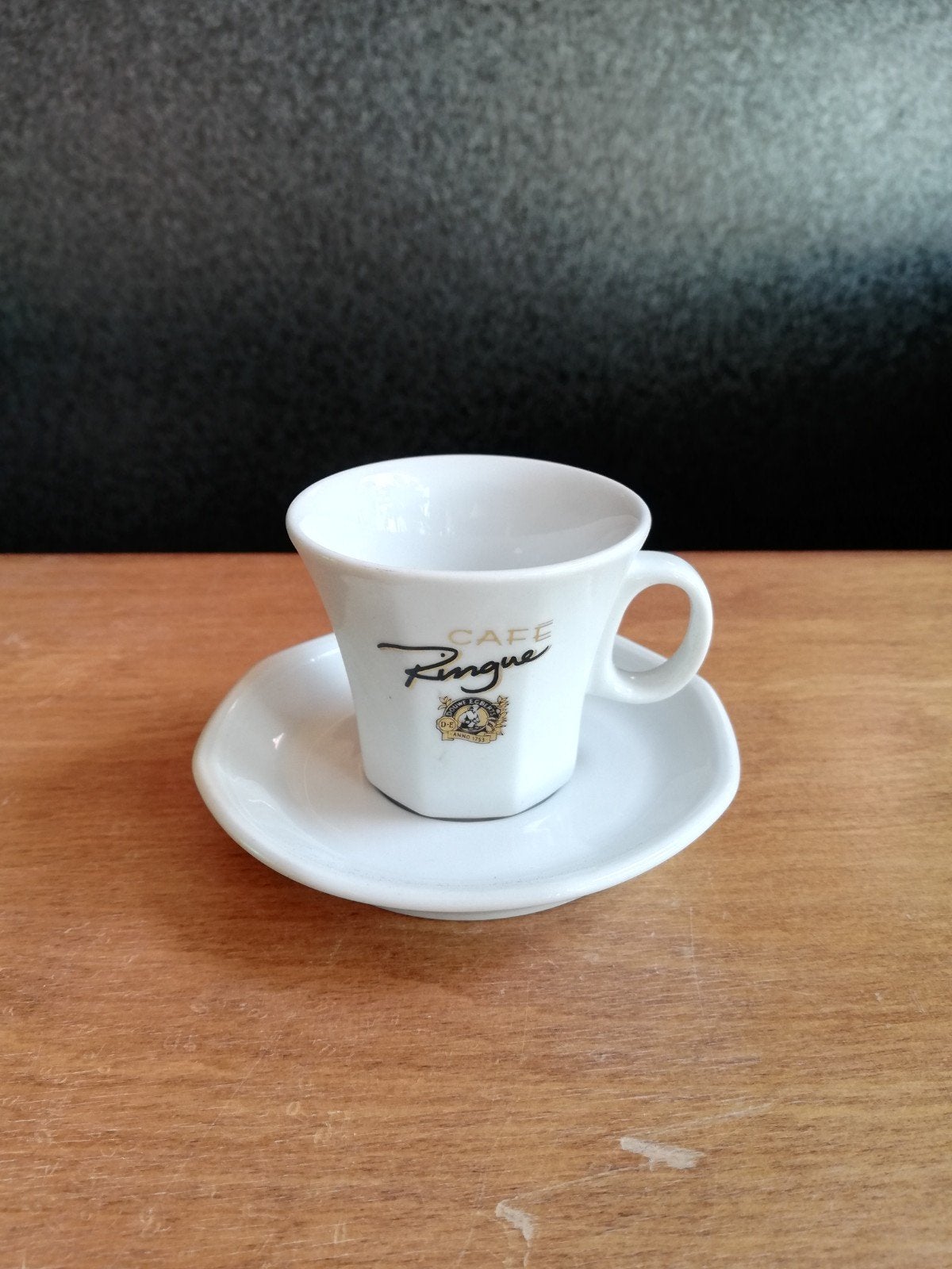 Douwe egberts cafe ringue espresso kopje + schotel (11 sets), Ophalen of Verzenden, Zo goed als nieuw, Overige typen