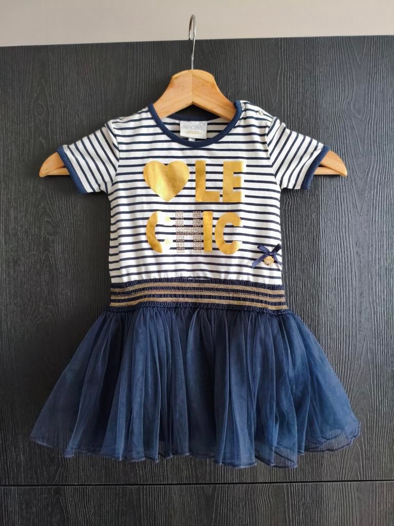 Prachtig Le Chic Jurkje Maat 86 - Zo goed als nieuw, Kinderen en Baby's, Babykleding | Maat 86, Meisje, Ophalen of Verzenden, Zo goed als nieuw
