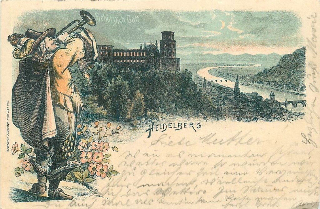 379-123-017 Heidelberg Litho, Verzenden, Voor 1920, Duitsland