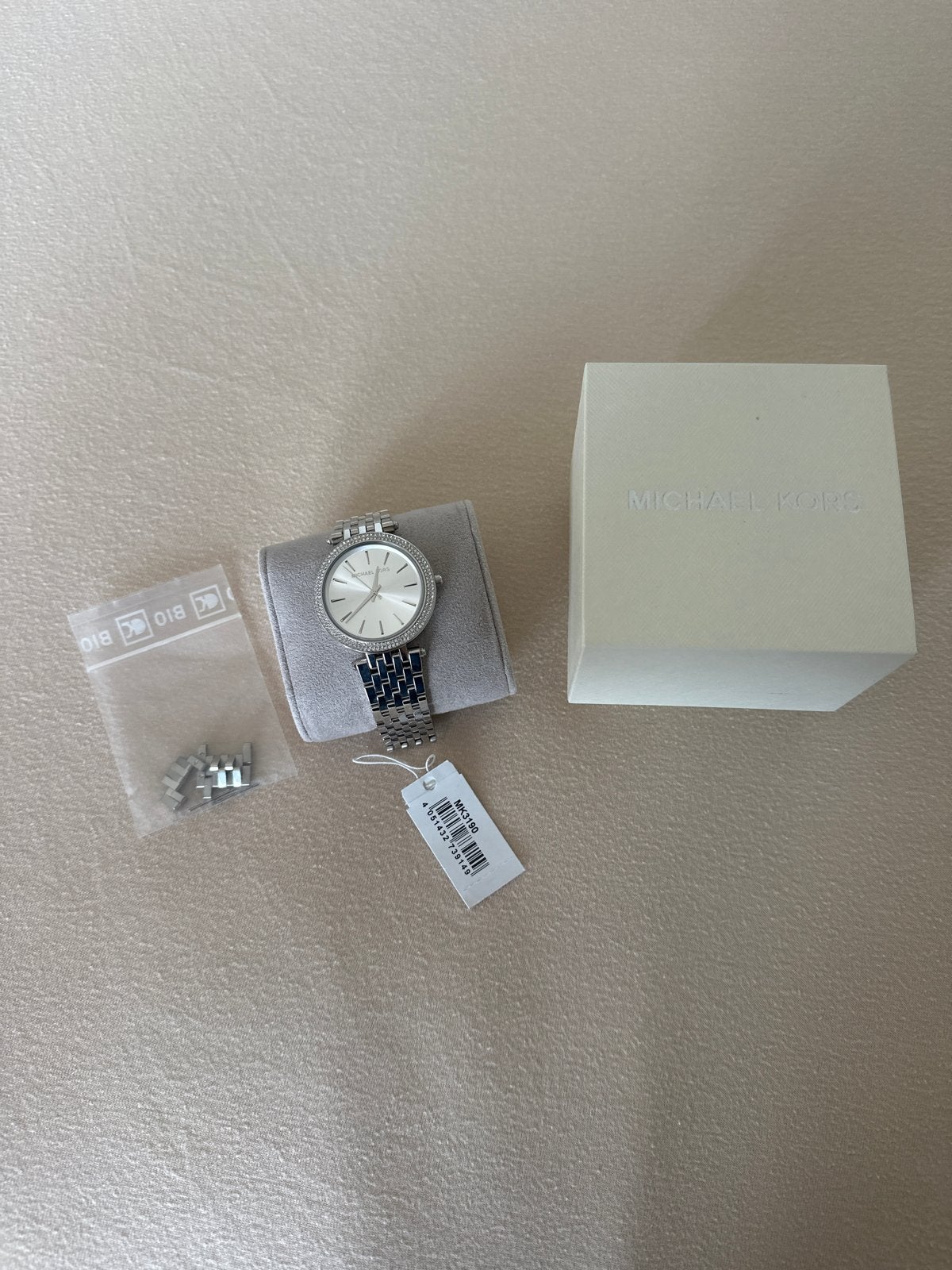 Michael Kors horloge, Sieraden, Tassen en Uiterlijk, Overige merken, Gebruikt, Staal, Polshorloge