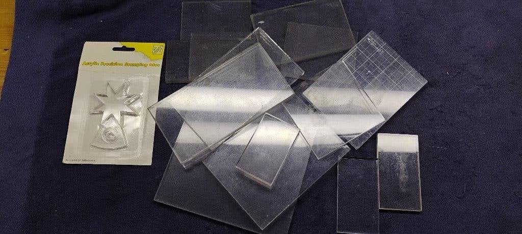 Acryl blokken voor stempels, Ophalen of Verzenden, Gebruikt, Overige typen