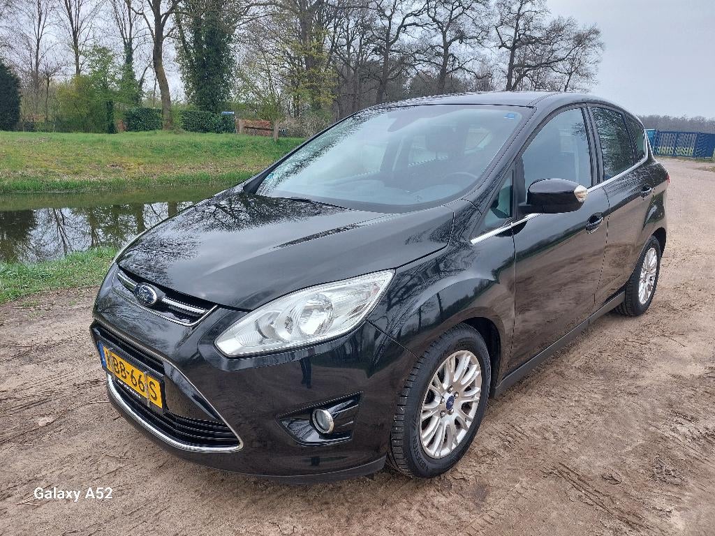 Ford C-Max 1.0 92KW 2014 Zwart ,nieuwe distributieriem., Auto's, Voorwielaandrijving, Euro 5, Zwart, Zwart