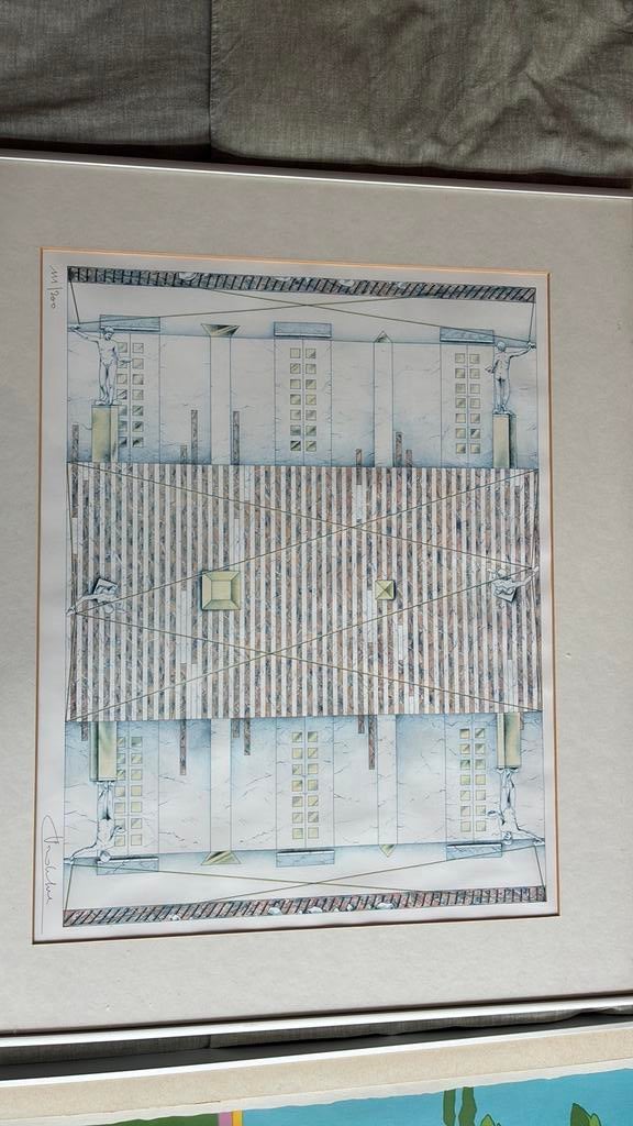 Belgische architect Charles Vandenhove, Antiek en Kunst, Kunst | Schilderijen | Modern, Ophalen of Verzenden