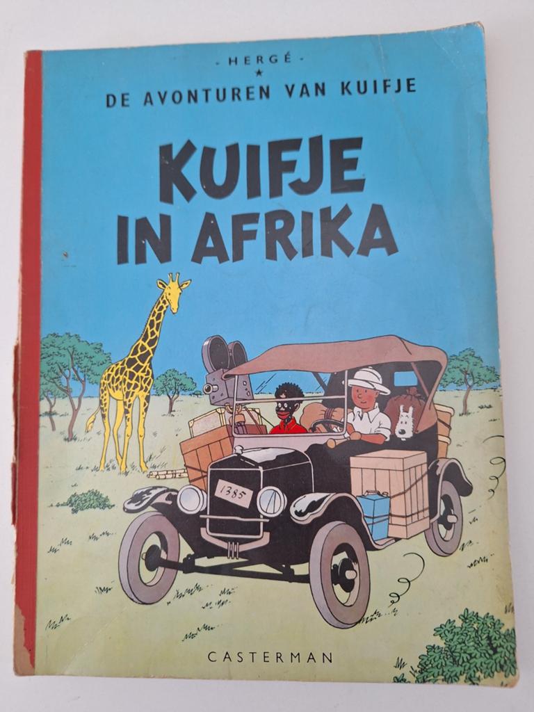 Kuifje in Afrika -  vintage, Boeken, Eén stripboek, Ophalen of Verzenden, Gelezen, Hergé