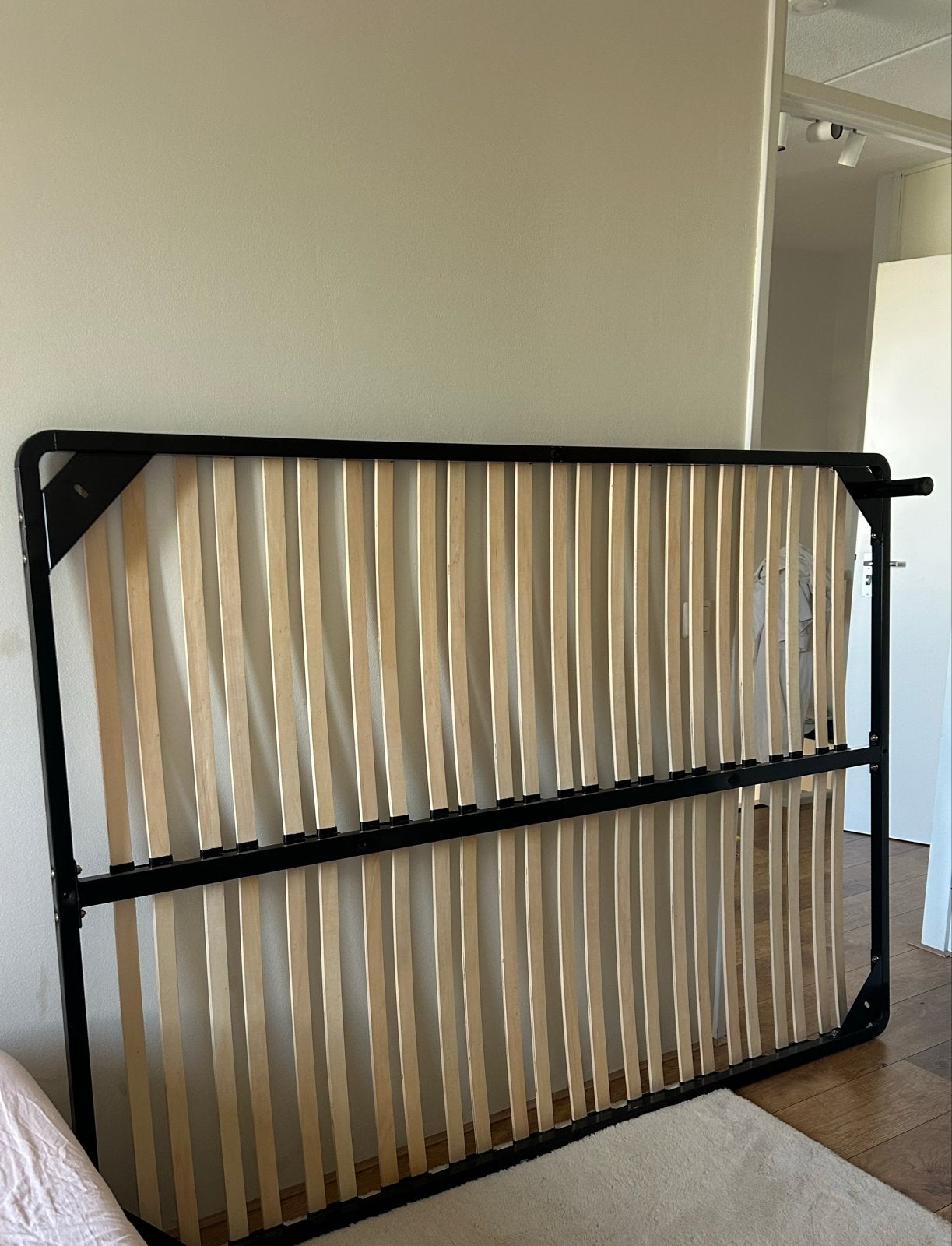 Stevige lattenbodem 140 x 200 cm, Ophalen, Zwart, Tweepersoons, 140 cm