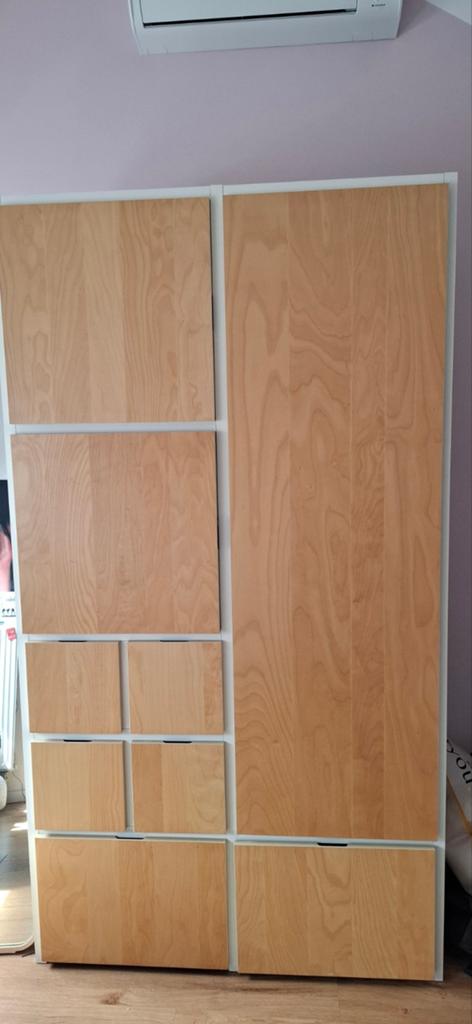 IKEA Visthus met lades en deuren - Hout en wit, Huis en Inrichting, Kasten | Kledingkasten, Gebruikt, 200 cm of meer, 100 tot 150 cm
