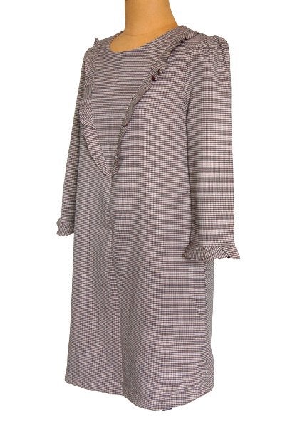 Nieuwe Suncoo Paris geruite jurk, Charlene, grijs, Mt. L, Verzenden, Maat 42/44 (L), Nieuw, Suncoo