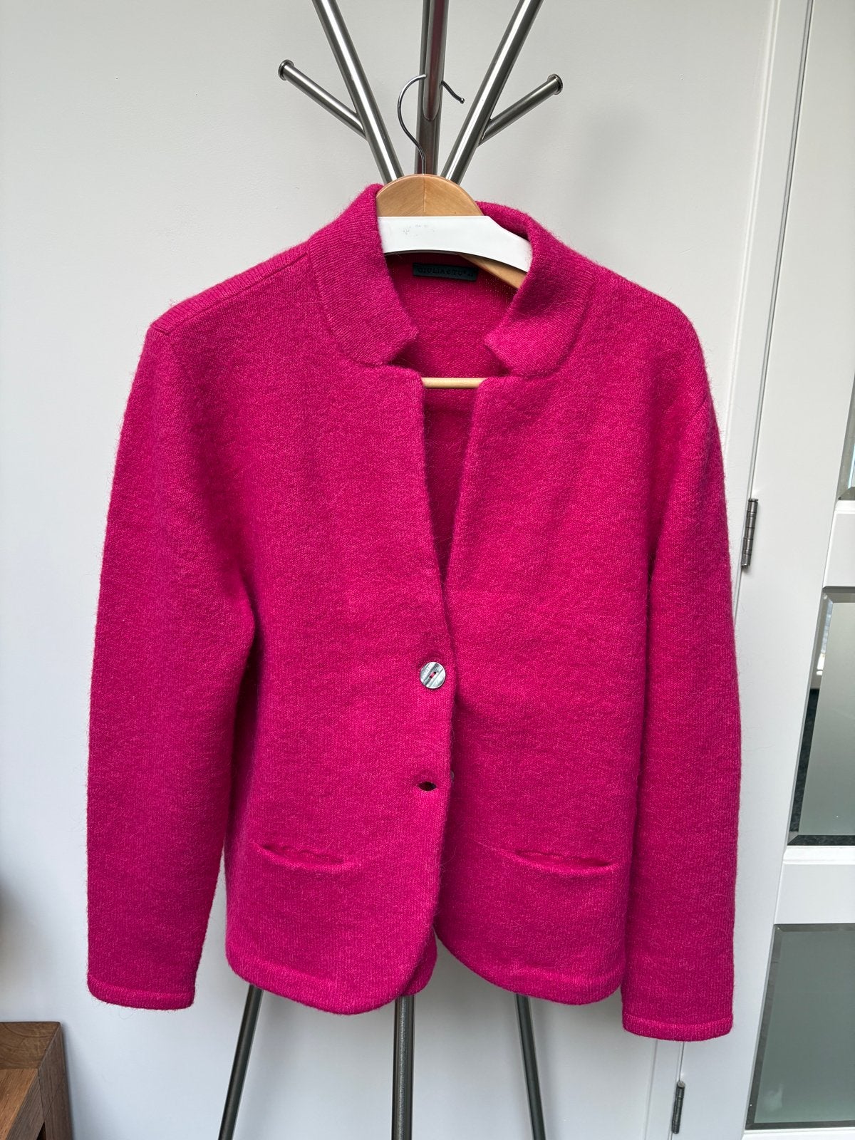 Giulia e Tu fuchsia wollen jasje/vest maat M / maat 44, Ophalen of Verzenden, Zo goed als nieuw, Maat 42/44 (L), Roze