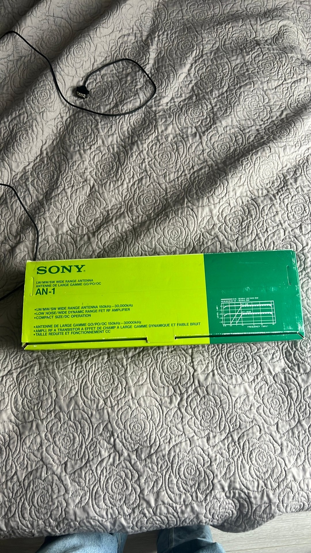 Sony AN-1 Actieve Breedband Antenne  – Originele doos, Ophalen of Verzenden, Zo goed als nieuw, Antenne