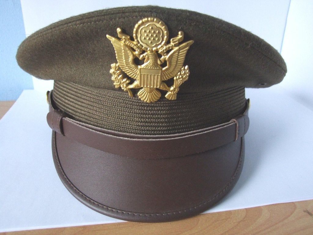 Pet,Kepi,Officier,US,Army,WWII, Verzenden, Landmacht, Amerika, Helm of Baret