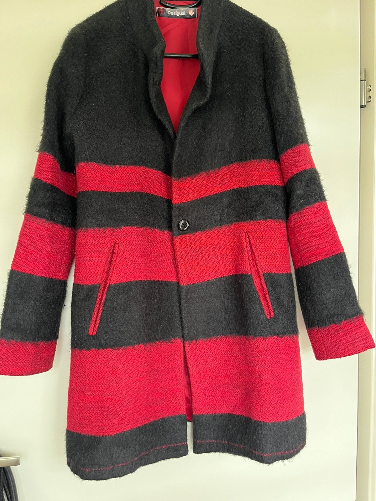 Desigual jas, Ophalen of Verzenden, Zo goed als nieuw, Maat 38/40 (M), Zwart