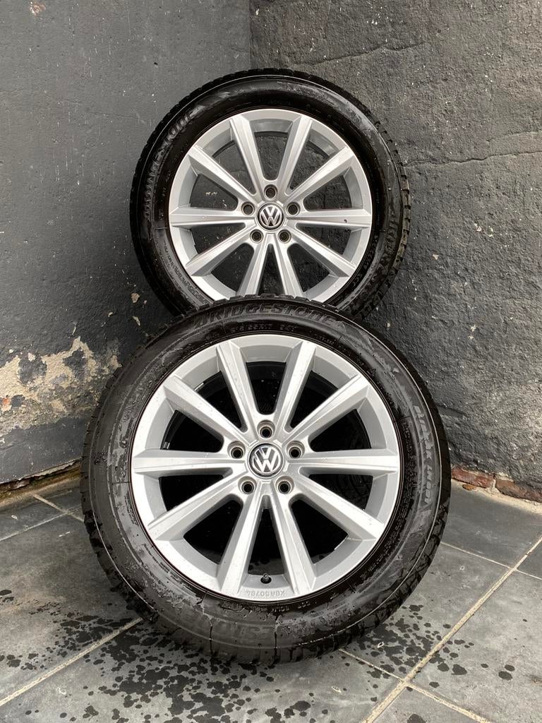 Originele volkswagen Merano velgen /nieuwstaat! / winterset, Auto-onderdelen, Ophalen, 17 inch, Winterbanden, Band(en)