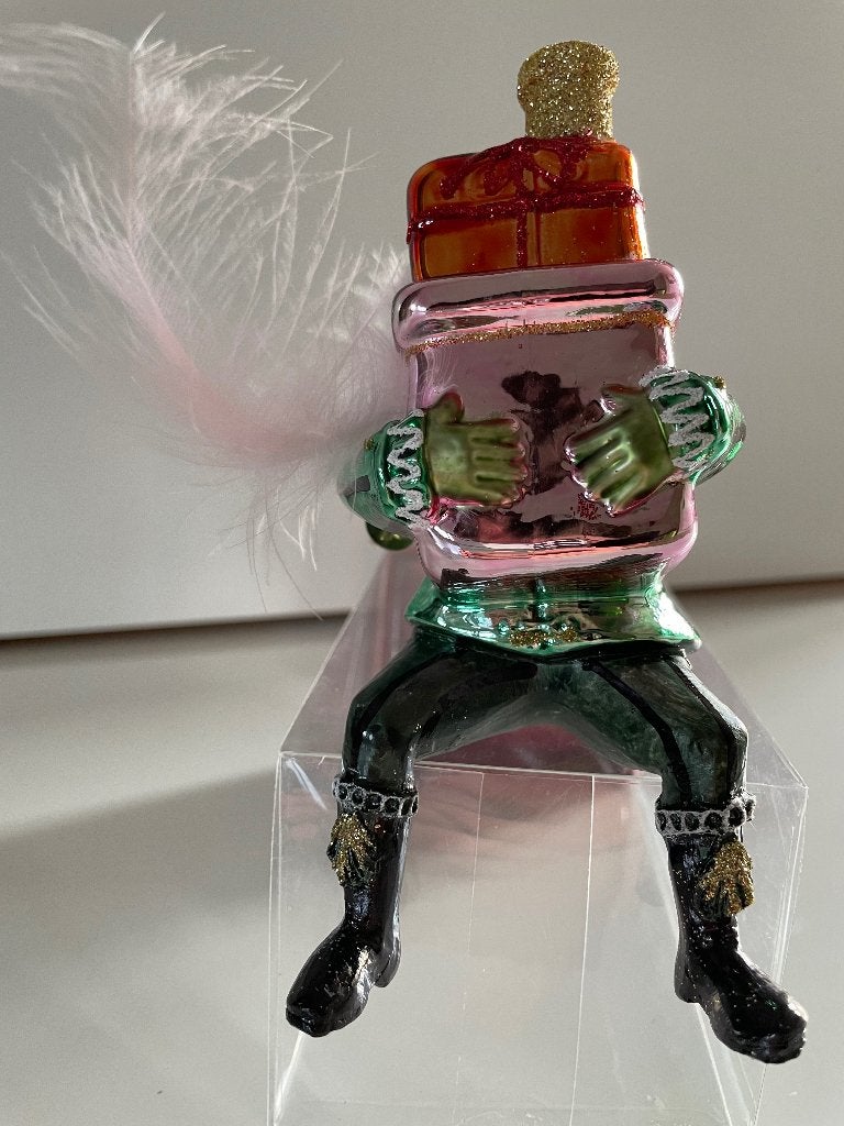 Nieuw Cadeau Piet glas Sinterklaas beeld pop 5 december, Diversen, Ophalen of Verzenden, Nieuw