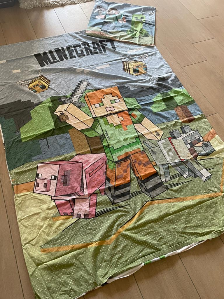 Alles voor een toffe Minecraft kamer, Overige kleuren, Jongetje of Meisje, Dekbedovertrek, Ophalen of Verzenden