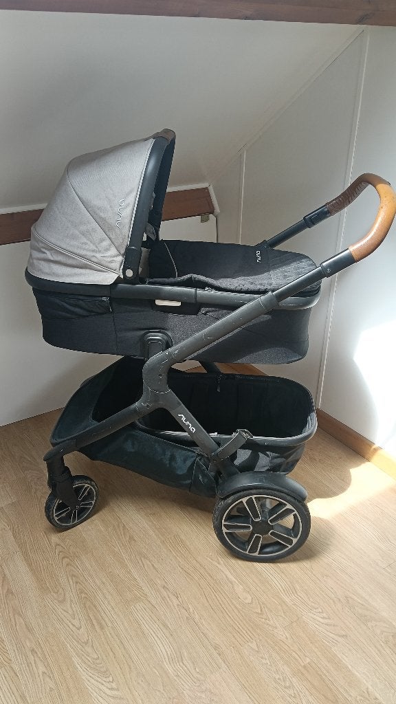 Complete Nuna Demi Grow (duo) kinderwagen, Gebruikt, Combiwagen, Verstelbare duwstang, Ophalen