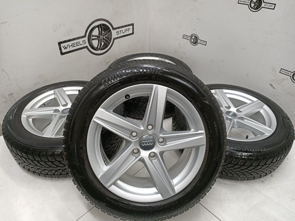 Audi A3 lichtmetaal velgen 16"inch winterbanden 5x112 5408, Ophalen, Gebruikt, 16 inch, Banden en Velgen