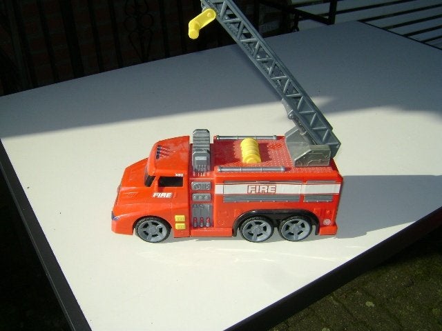 Mooie brandweer auto met geluid van 35 cm, Ophalen of Verzenden, Zo goed als nieuw
