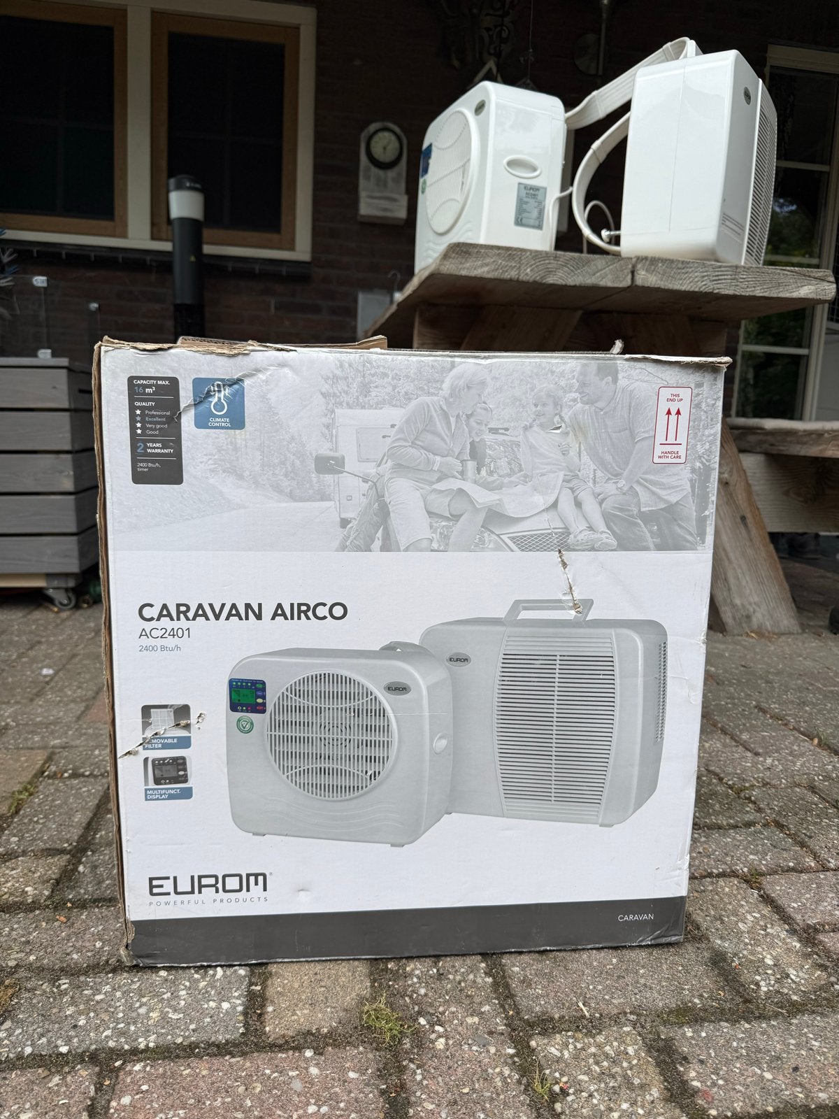 Eurom AC2401, Ophalen, Minder dan 60 m³, Timer, 3 snelheden of meer