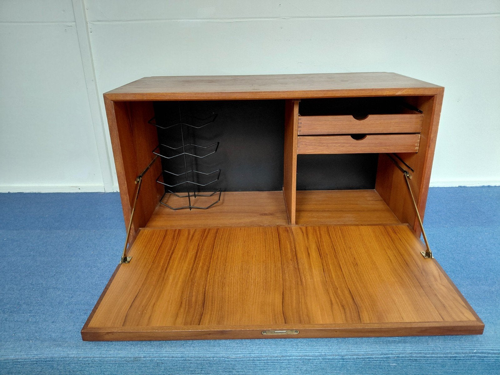 Royal System Poul Cadovius wandmeubel kastje, Ophalen, Gebruikt, Teakhout, Minder dan 150 cm