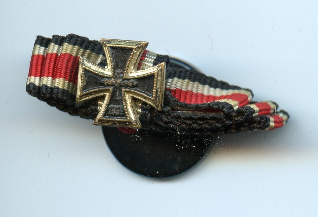 1957 EK2 knopfloch spange, Verzamelen, Ophalen of Verzenden, Landmacht, Duitsland, Lintje, Medaille of Wings