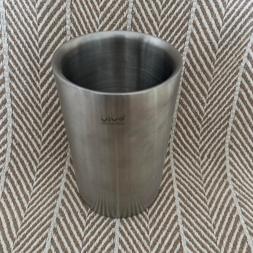 Vivo Villeroy & Boch wijnkoeler RVS, Ophalen of Verzenden, Gebruikt, Rond, Overige materialen