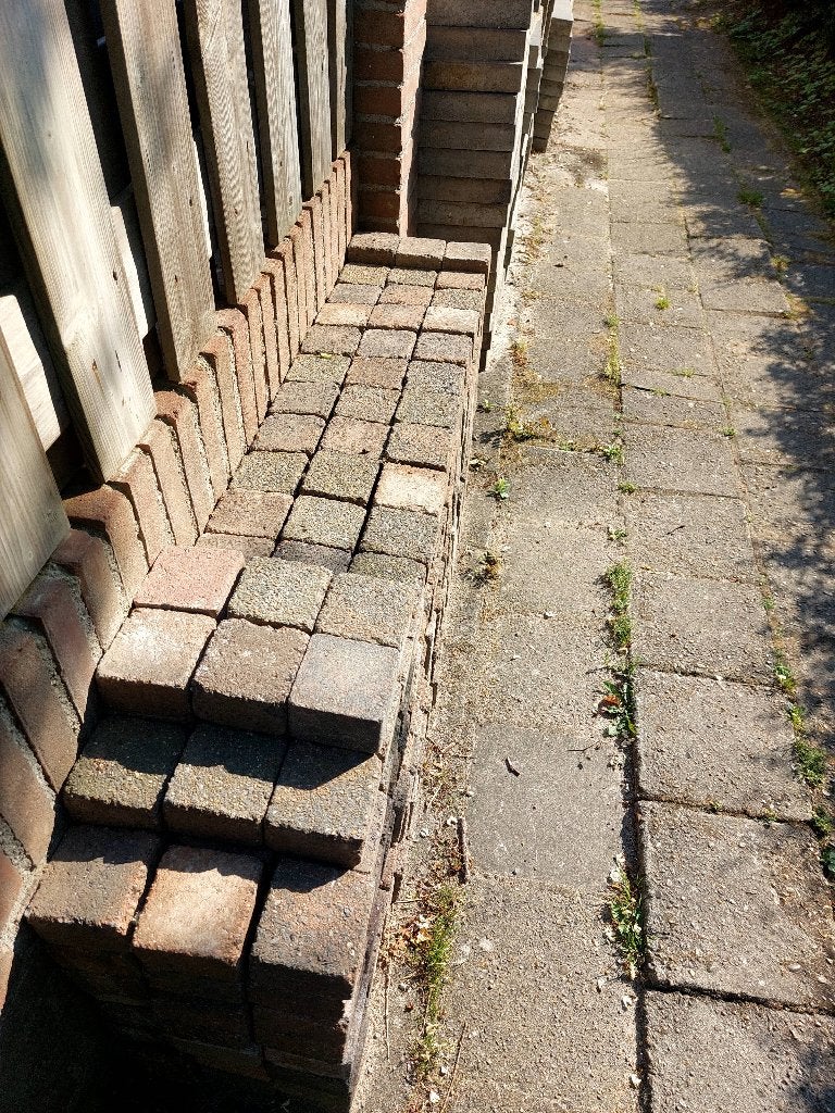 koppelstones 10x10, Ophalen, Gebruikt, Beton, Terrastegels