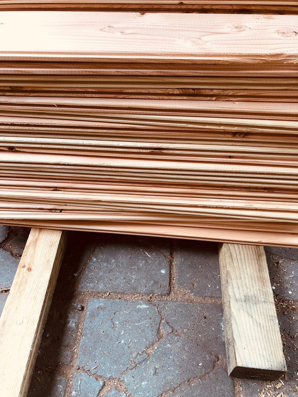 Geschaafde planken, nieuw red wood, Ophalen of Verzenden, Nieuw, Hout