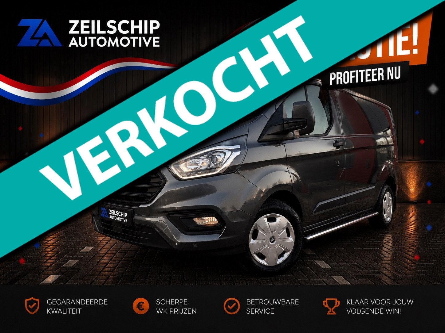 Ford Transit Custom 280 2.0 TDCI L1H1 AUTOMAAT|TREKHAAK|CAME, Auto's, Bestelauto's, Stof, 1995 cc, 4 cilinders, Bedrijf