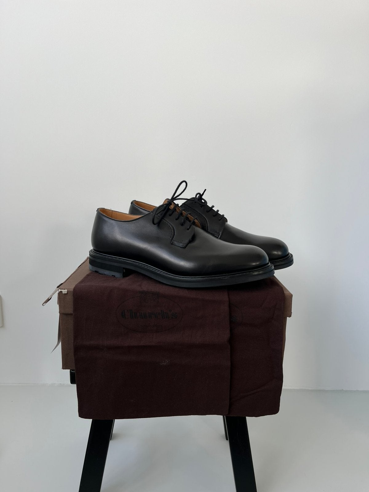 Church’s woodbridge/shannon derby zwart leer UK9/EU43, Zwart, Nieuw, Ophalen of Verzenden, Veterschoenen