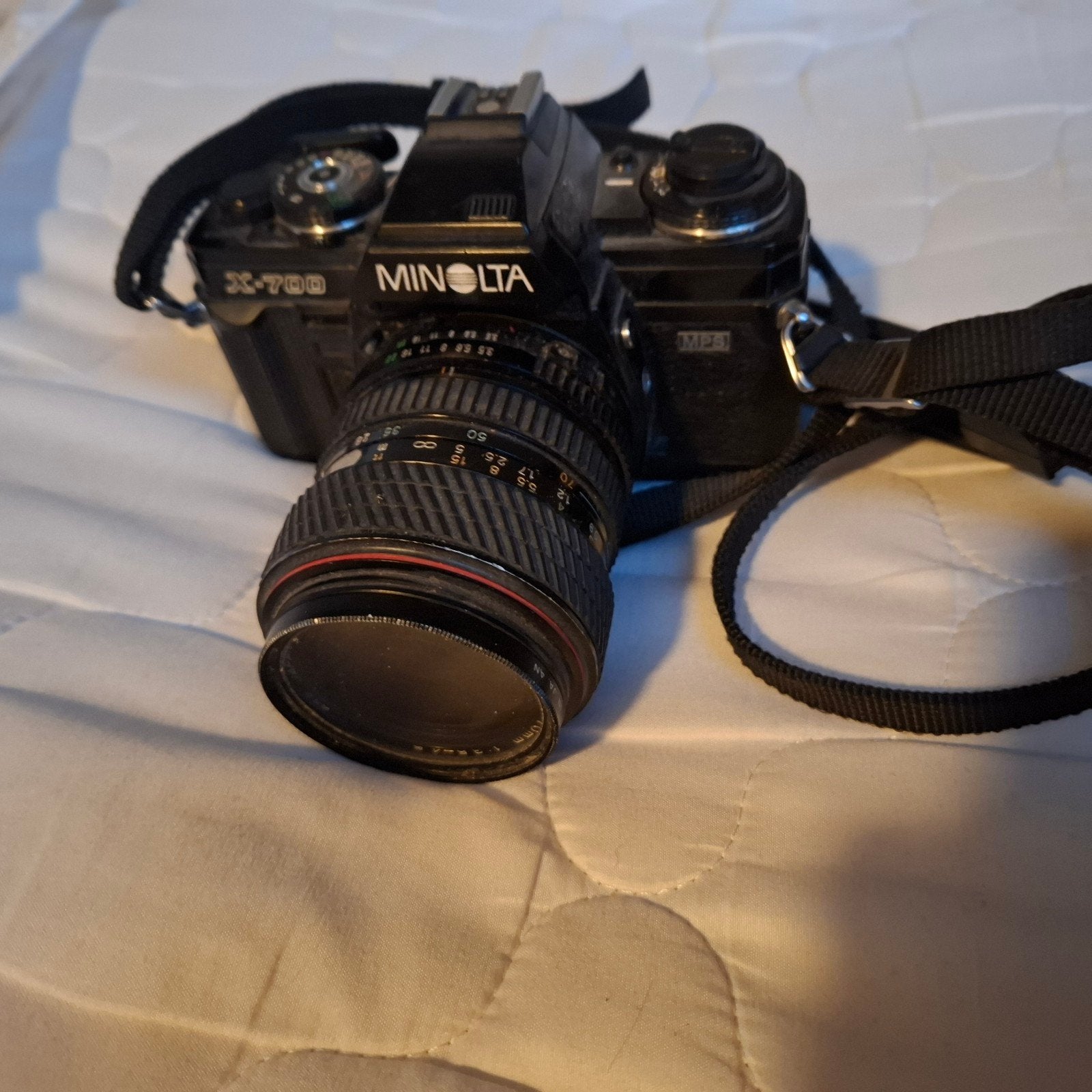 Minolta X-700 Spiegelreflexcamera met Tokina 28-70mm lens, Audio, Tv en Foto, Ophalen of Verzenden