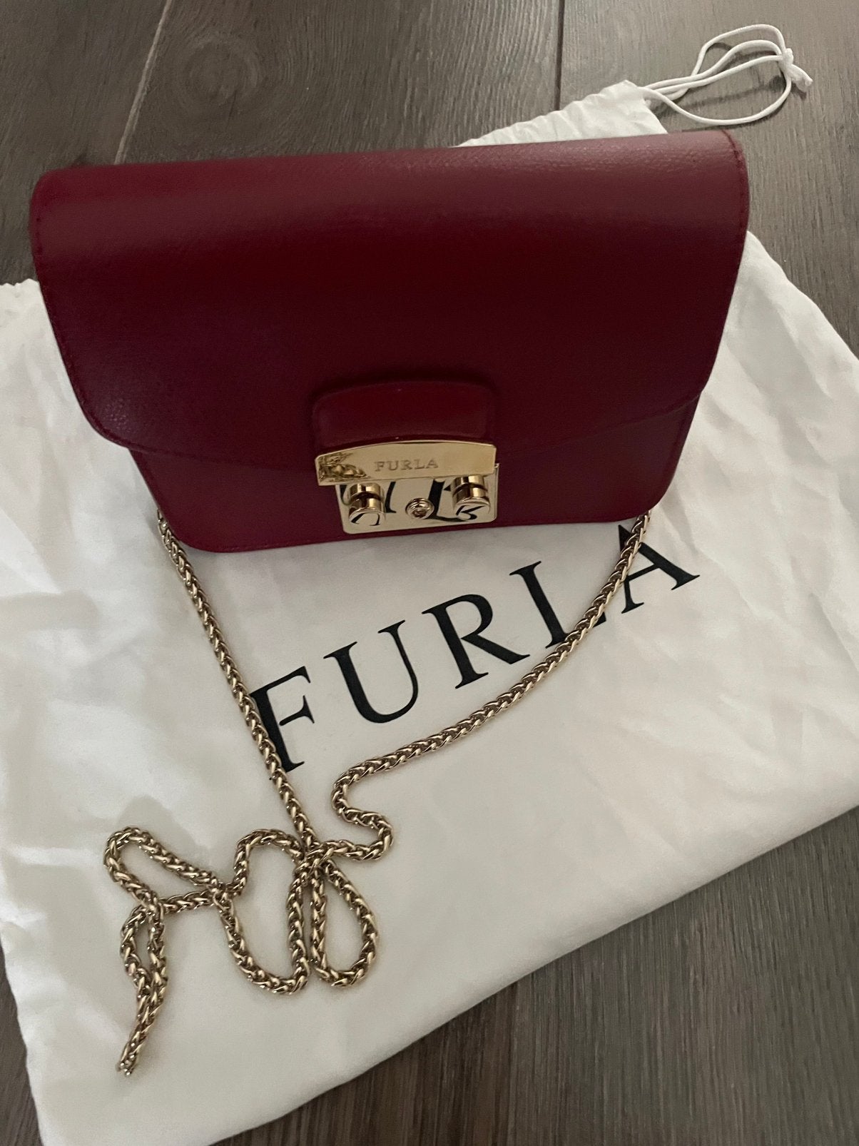 Furla metropolis tas bordeauxrood, Ophalen of Verzenden, Nieuw, Overige kleuren, Schoudertasje