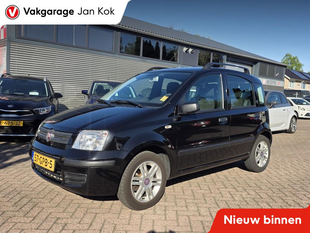 Fiat Panda 1.2 Perlina airco. (bj 2008), Auto's, Fiat, Gebruikt, Alcantara, Zwart, Origineel Nederlands