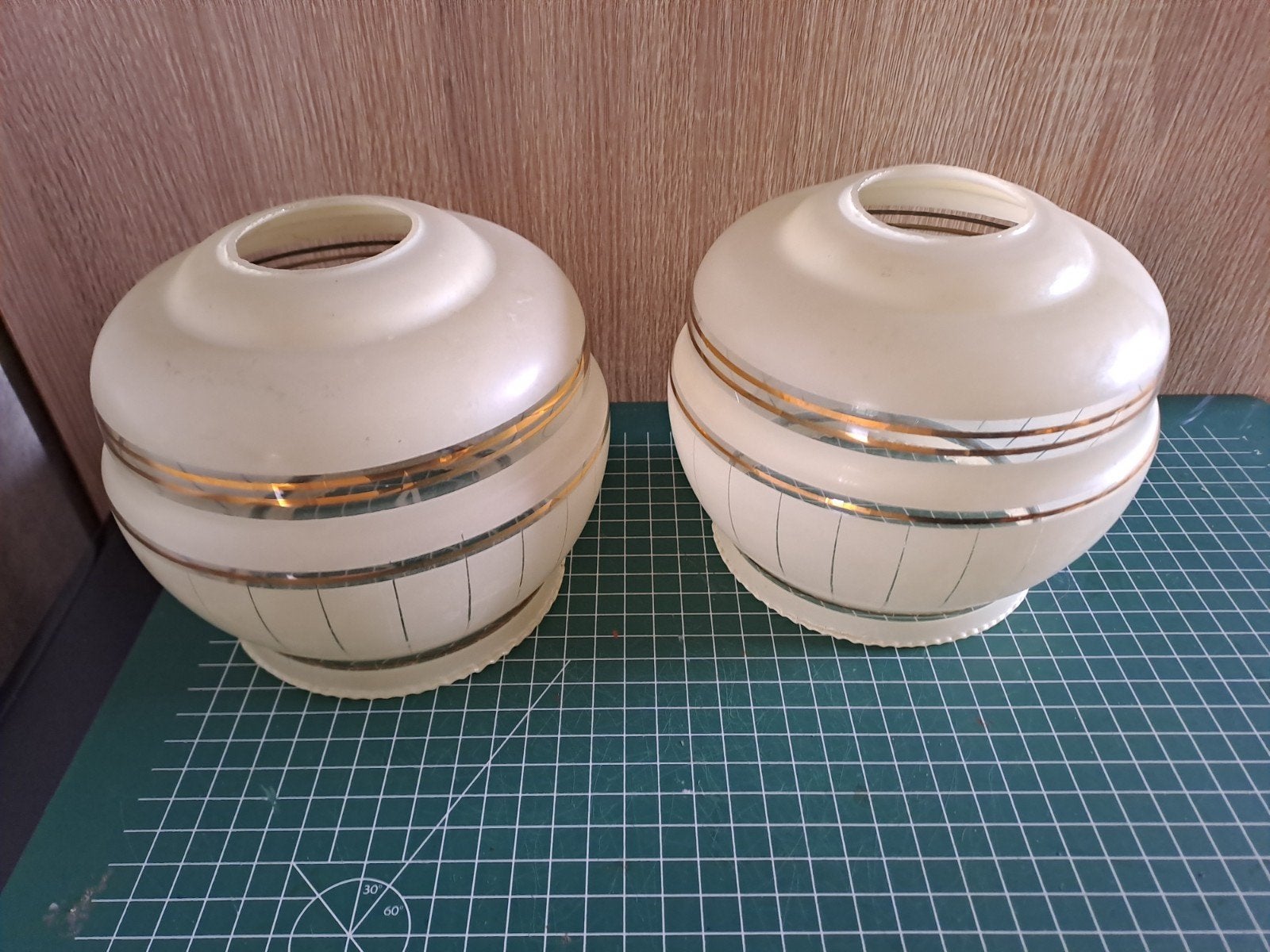 2 vintage lampen kappen, Ophalen of Verzenden