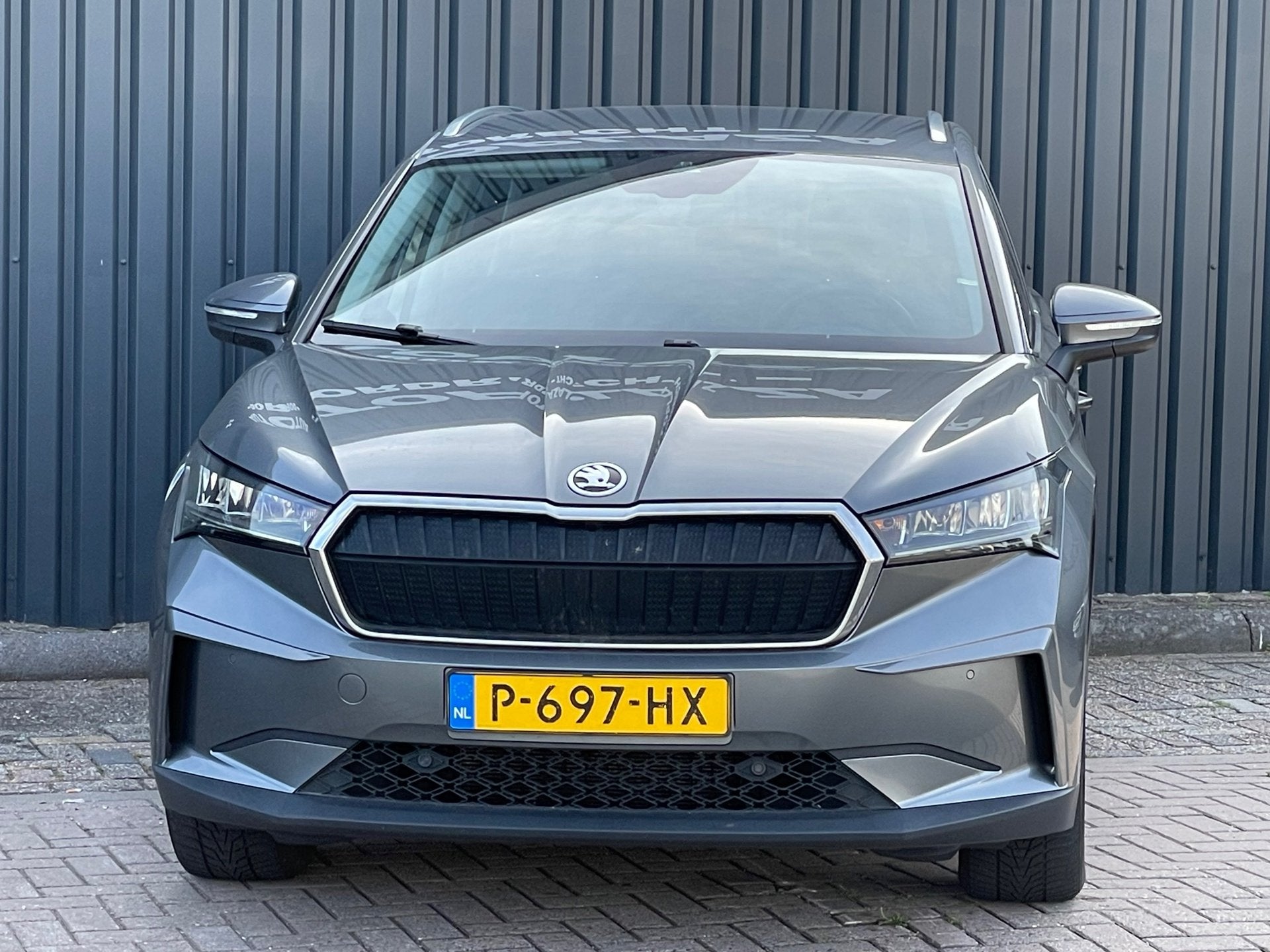 Skoda Enyaq iV 80 SOH 89.4%, Auto's, Dealer onderhouden, Gebruikt, Zwart, Zilver of Grijs