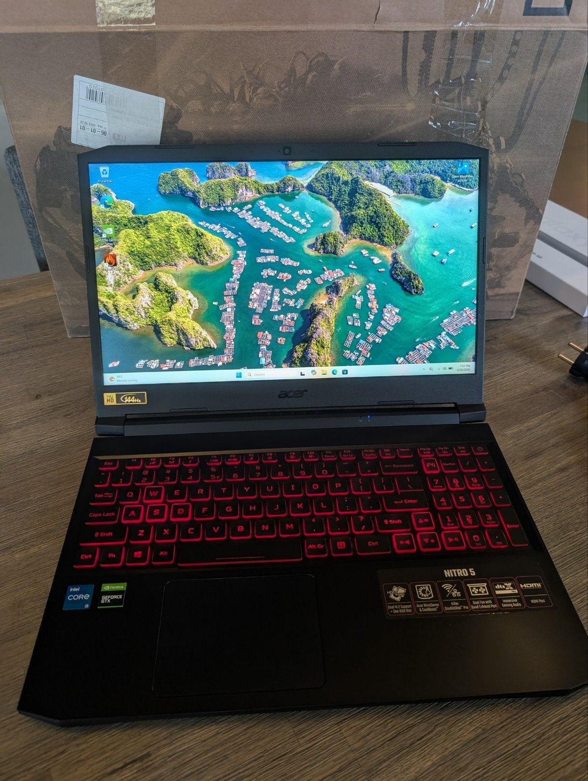 Acer Nitro 5 Gaming Laptop AN515-56-55RP, 256 GB, Met videokaart, Ophalen of Verzenden, Zo goed als nieuw