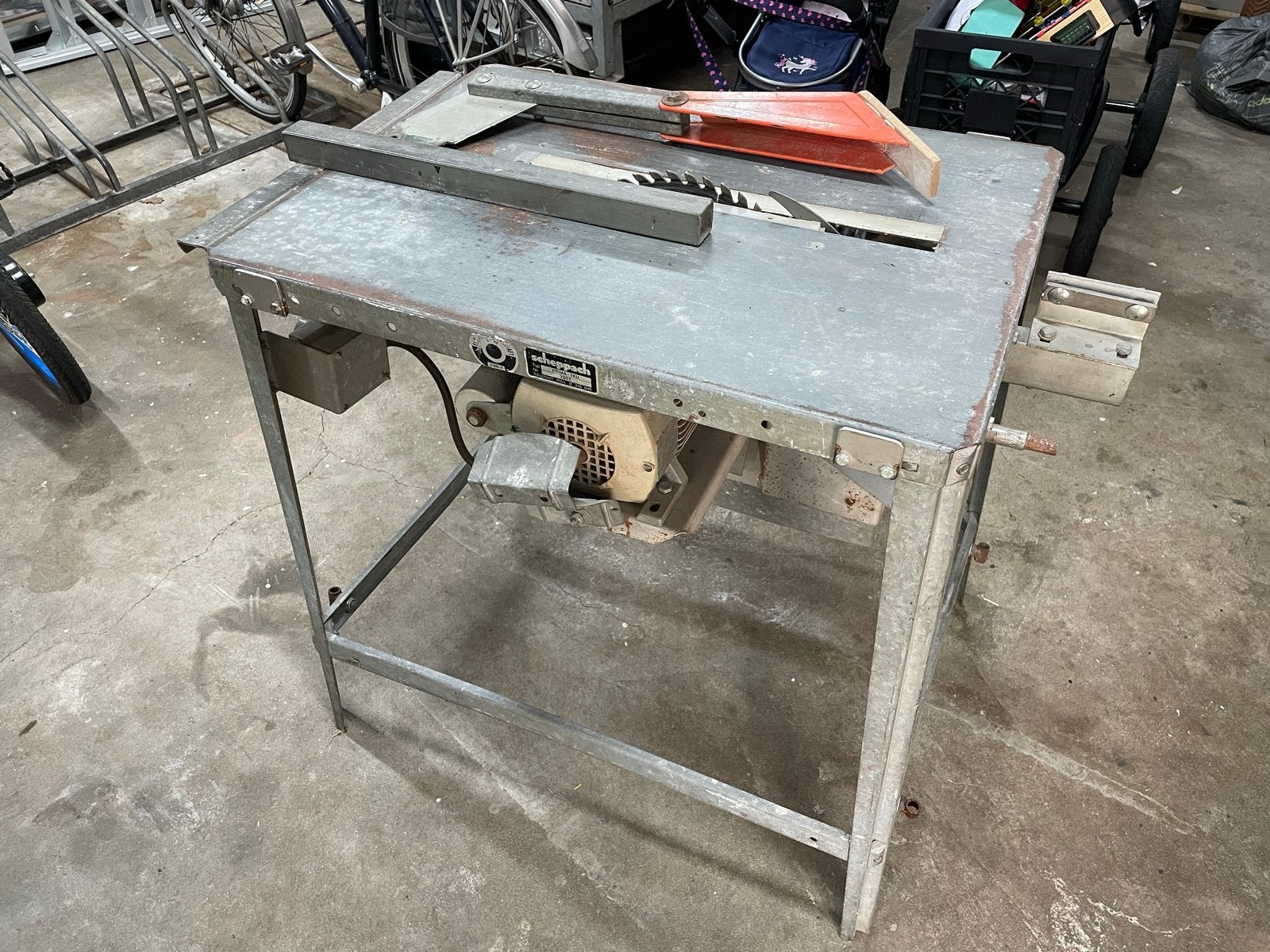 Scheppach Prima-TKU Zaagtafel, Doe-het-zelf en Verbouw, Gereedschap | Zaagmachines, Ophalen, Gebruikt, Cirkelzaag, 70 mm of meer