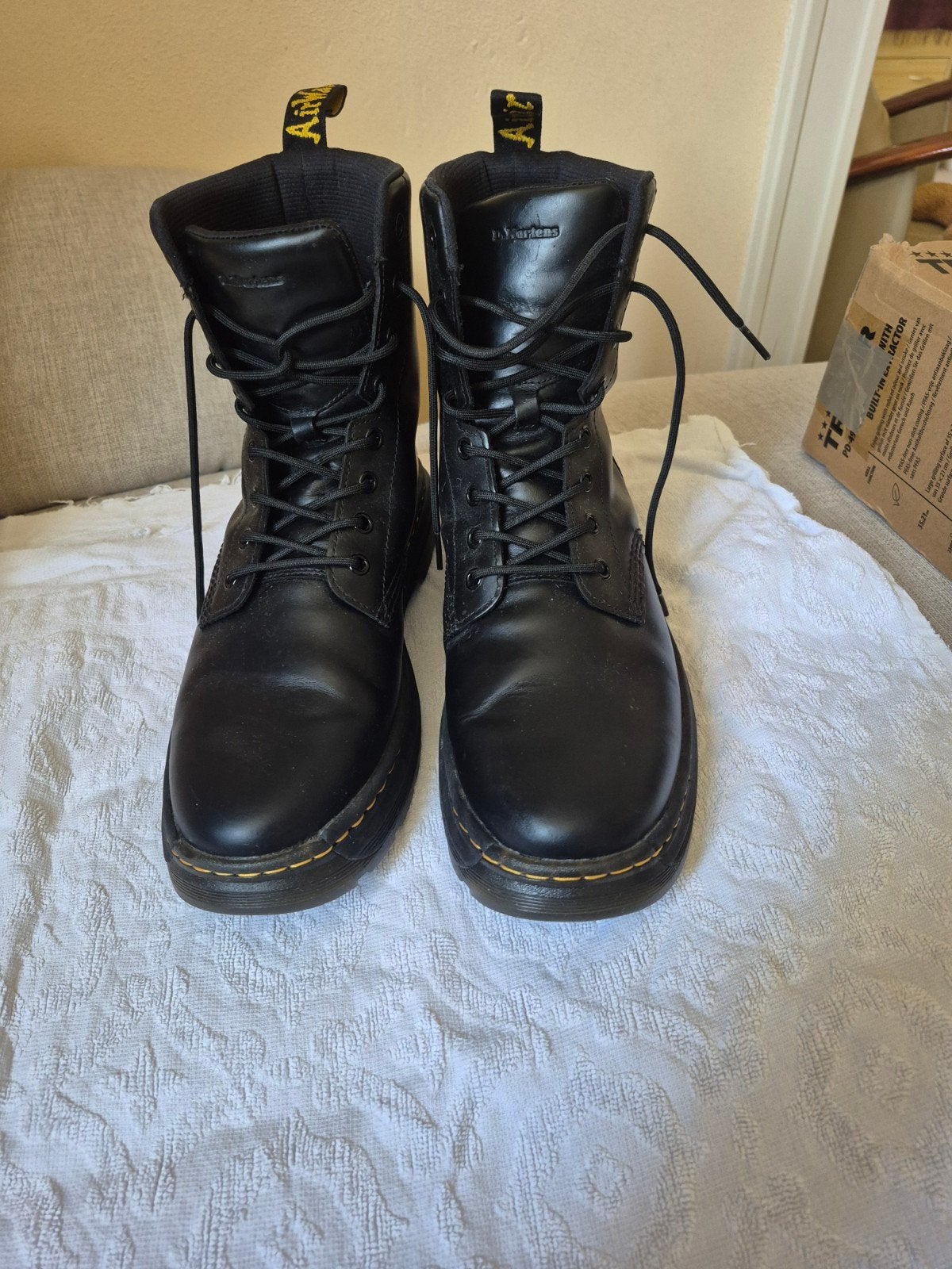 Dr. Martens Crewson Boots Zwart - Maat 44, Kleding | Heren, Schoenen, Zwart, Boots, Ophalen of Verzenden, Zo goed als nieuw