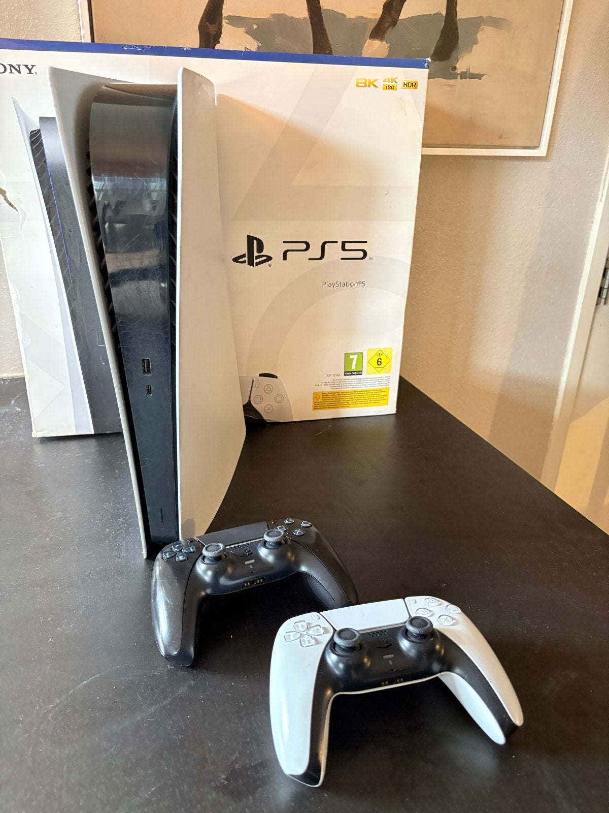 PlayStation 5 Digital Edition met 2 controllers, Ophalen, Zo goed als nieuw, Playstation 5 Digital