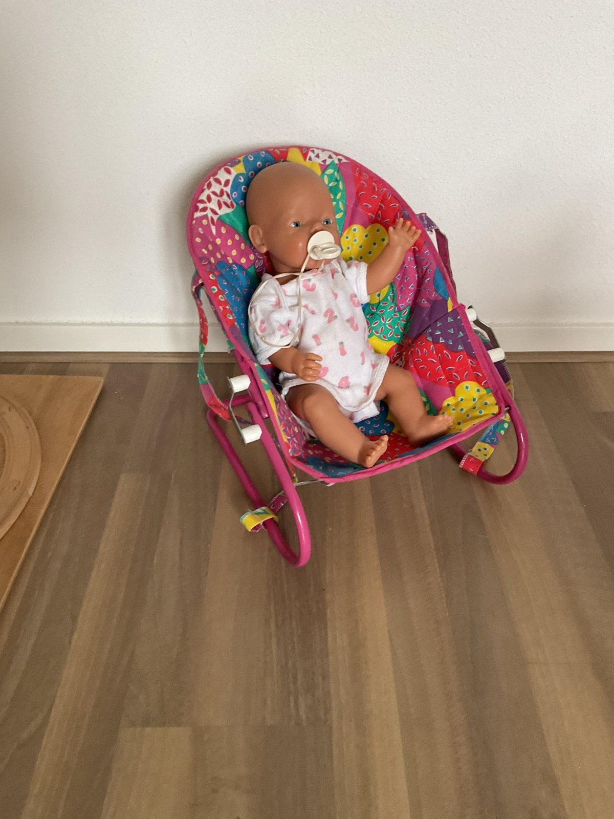 Baby Born pop met wipstoeltje, Kinderen en Baby's, Ophalen of Verzenden, Gebruikt, Babypop