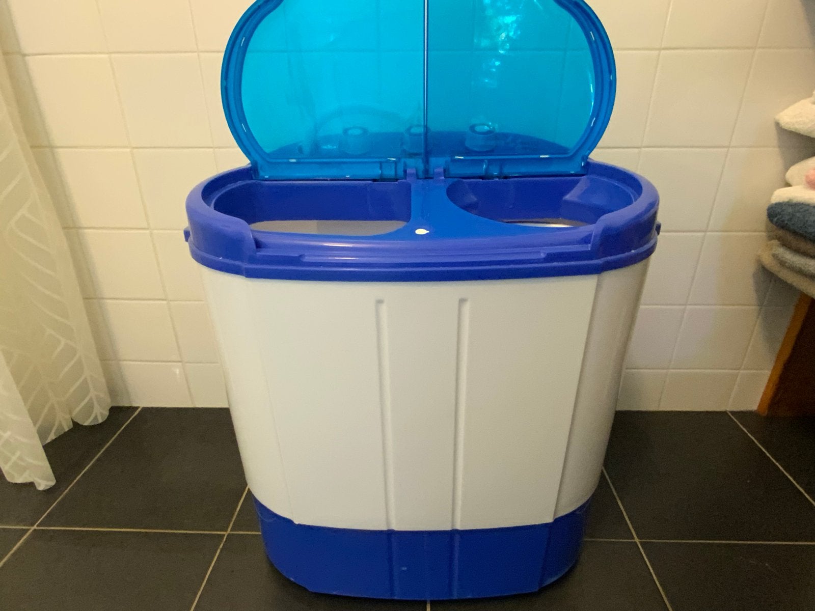 Mestic campingwasmachine met centrifuge 3,5 kg, Witgoed en Apparatuur, Minder dan 4 kg, Ophalen, Gebruikt, Bovenlader