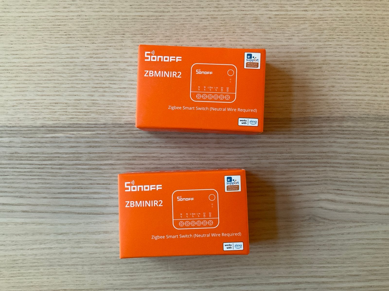 Sonoff Zigbee Smart Switch ZBMINIR2 (2 stuks), Doe-het-zelf en Verbouw, Elektra en Kabels, Ophalen, Nieuw, Overige merken, Schakelaar