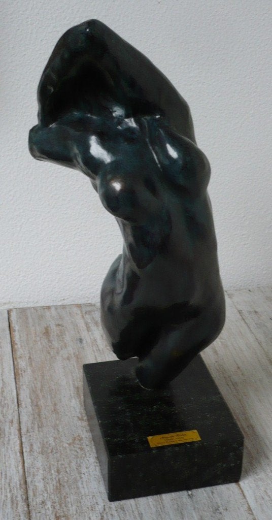 Sensueel beeld genaamd ‘Torse d'Adèle’ van Auguste Rodin, Handgemaakt, Ophalen of Verzenden, 20 - 50 cm, Overige materialen