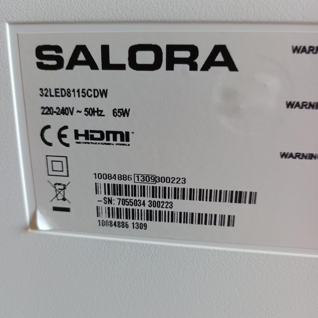 Salora 32LED8115CDW LED TV met ingebouwde DVD-speler, LED, 50 Hz, HD Ready (720p), Zo goed als nieuw