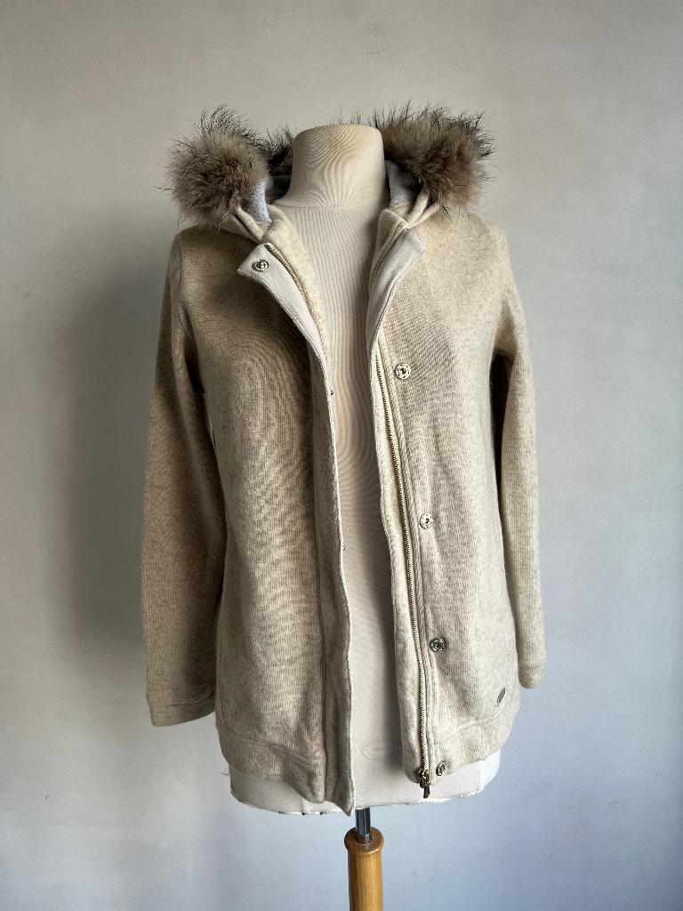 woolrich vest maat s beige grijs, Verzenden, Beige, Zo goed als nieuw, Woolrich