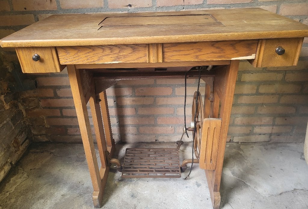 Köhler trapnaaimachine inklapbaar retro/vintage, Ophalen